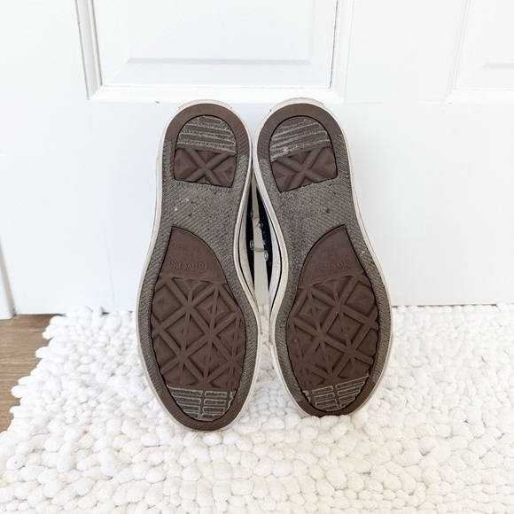 CONVERSE ALL STAR high top sneakers size 6 black canvas lace up - Picture 4 of 5